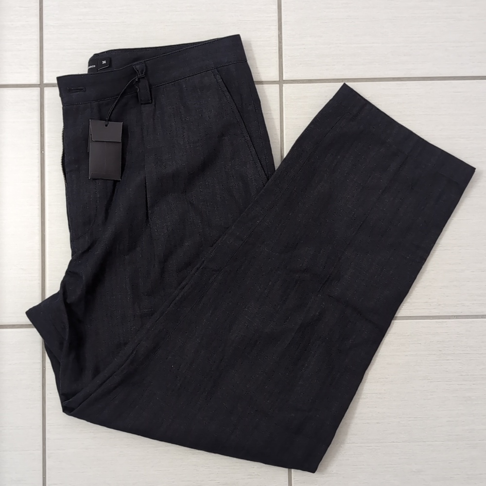 Club Monaco Chambray Inverted Pleat Trousers